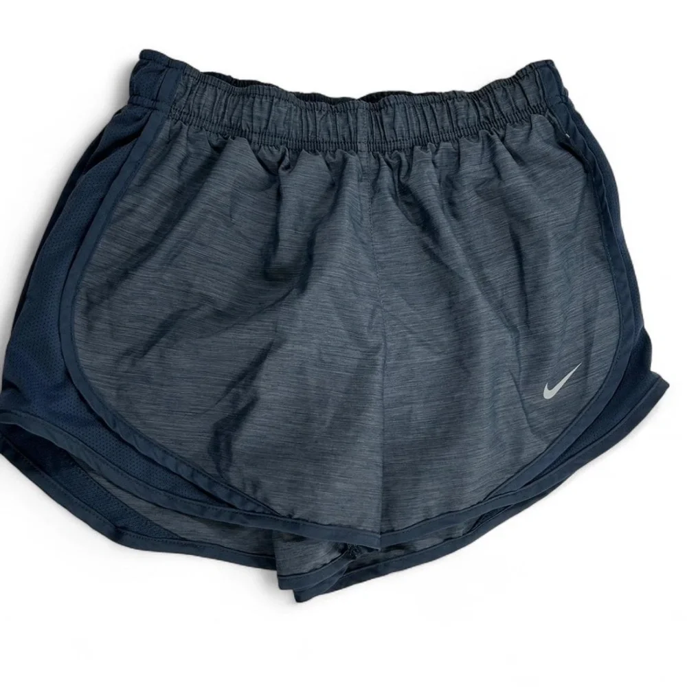 Nike Women's Dri-Fit Athletic Shorts Heathered Blue Size Small